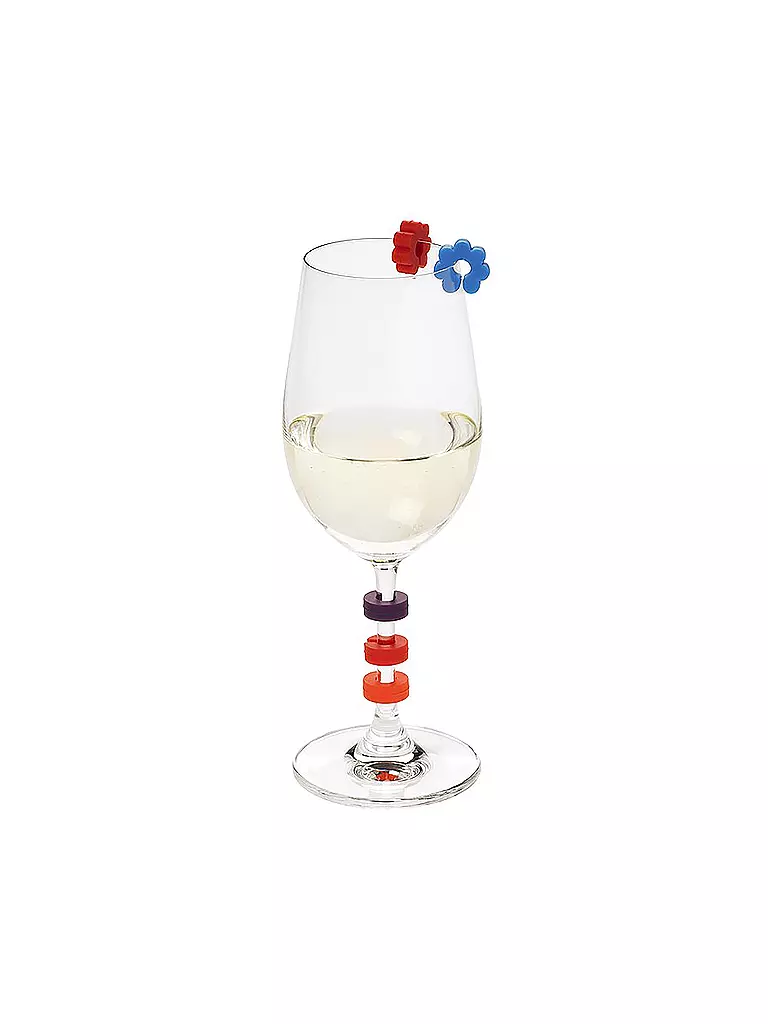 LURCH | Marque-verres en silicone FancyRings, lot de 12 | Multicolore