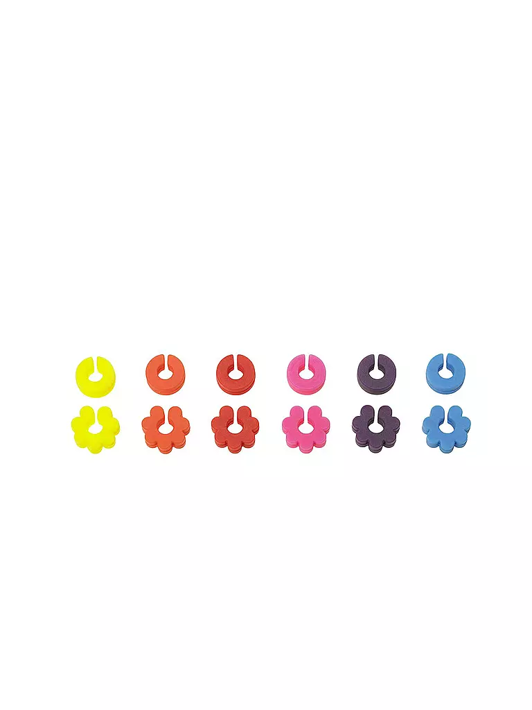 LURCH | Marque-verres en silicone FancyRings, lot de 12 | Multicolore