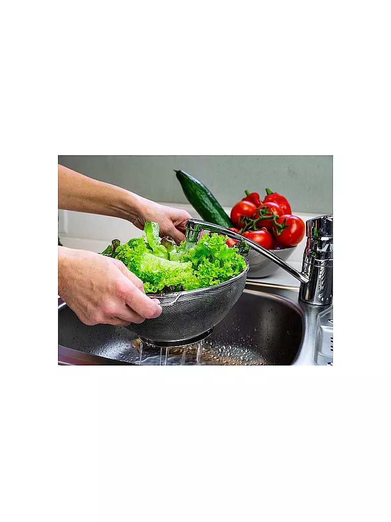 LURCH | Passoire à pied en acier inoxydable 25cm | Argent