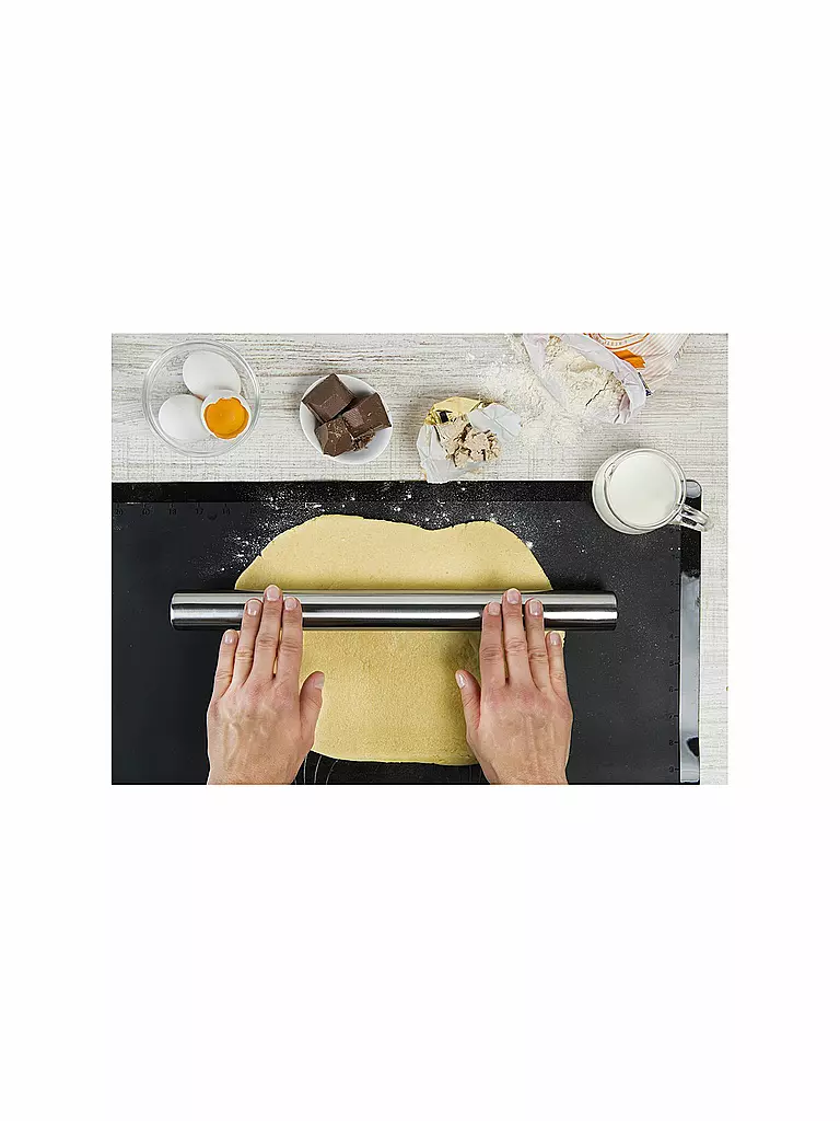 LURCH | Rouleau à pâtisserie EDS 18/10 40cm | Argent