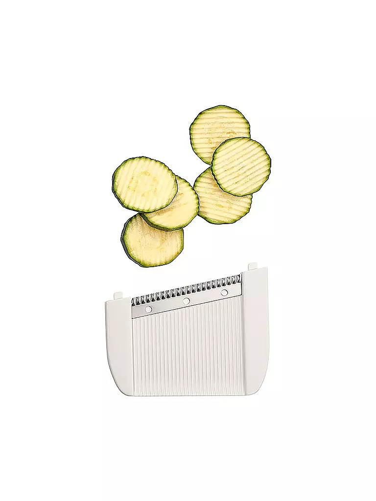 LURCH | Variohobel gris pierre/blanc Tranches, Ondulations, Julienne | 
