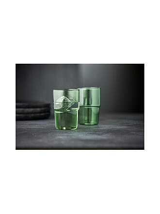 LYNGBY GLAS | Lot de 2 verres à boire TORINO 40 cl Vert