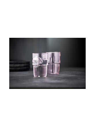 LYNGBY GLAS | Lot de 2 verres à eau TORINO 40 cl Rose