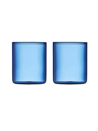 LYNGBY GLAS | Set de 2 verres à schnaps TORINO 6cl Bleu