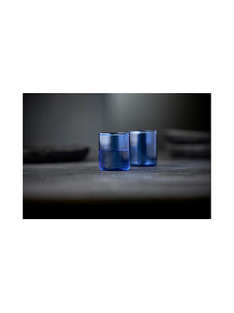 LYNGBY GLAS | Set de 2 verres à schnaps TORINO 6cl Bleu
