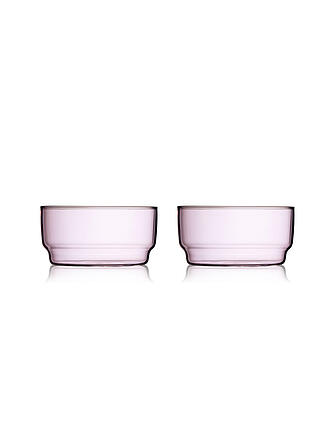 LYNGBY GLAS | Lot de 2 bols TORINO 50cl Rose