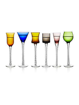 LYNGBY GLAS | Set de verres à liqueur 6 pièces LONDON 18cm multicolore