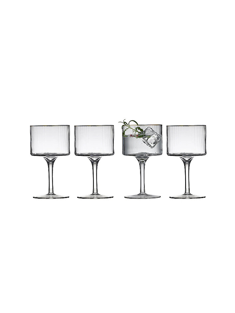 Nom du produit : Set de 4 verres à Gin & Tonic avec bordure dorée PALERMO 45cl