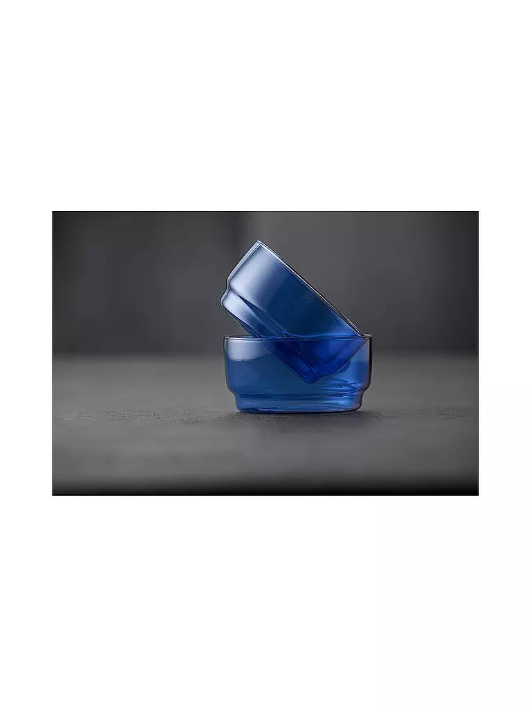 LYNGBY GLAS | Bol 2 pièces TORINO 50cl Bleu | 