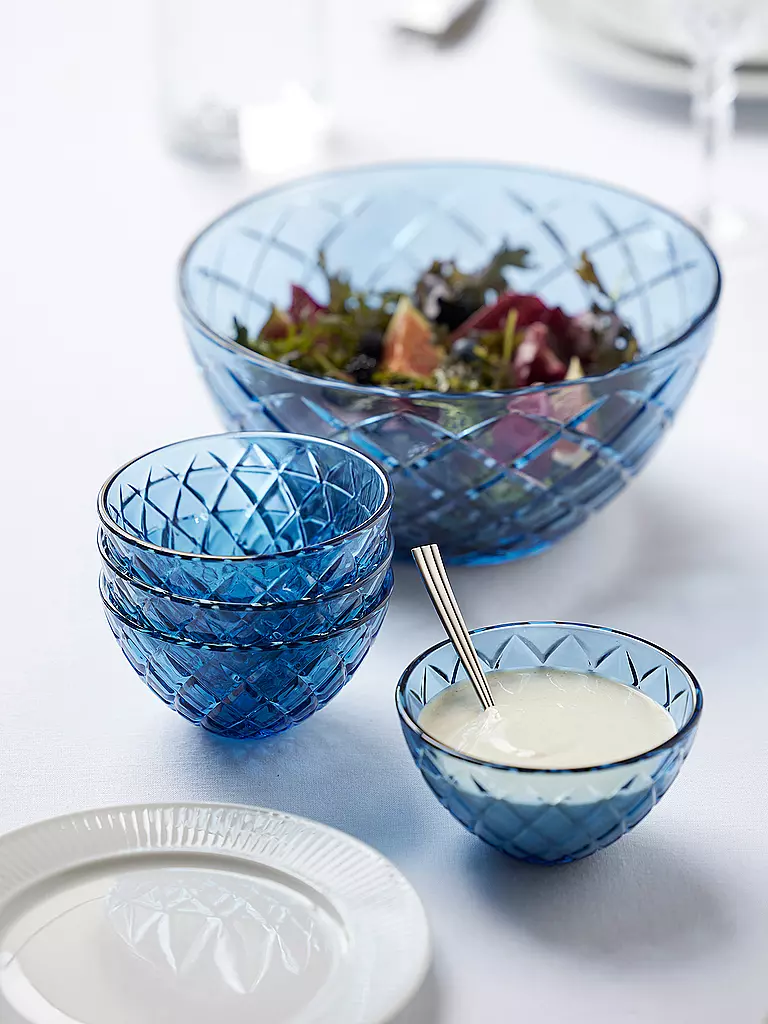 LYNGBY GLAS | Bol 4 pièces 12cm SORRENTO Bleu | blau