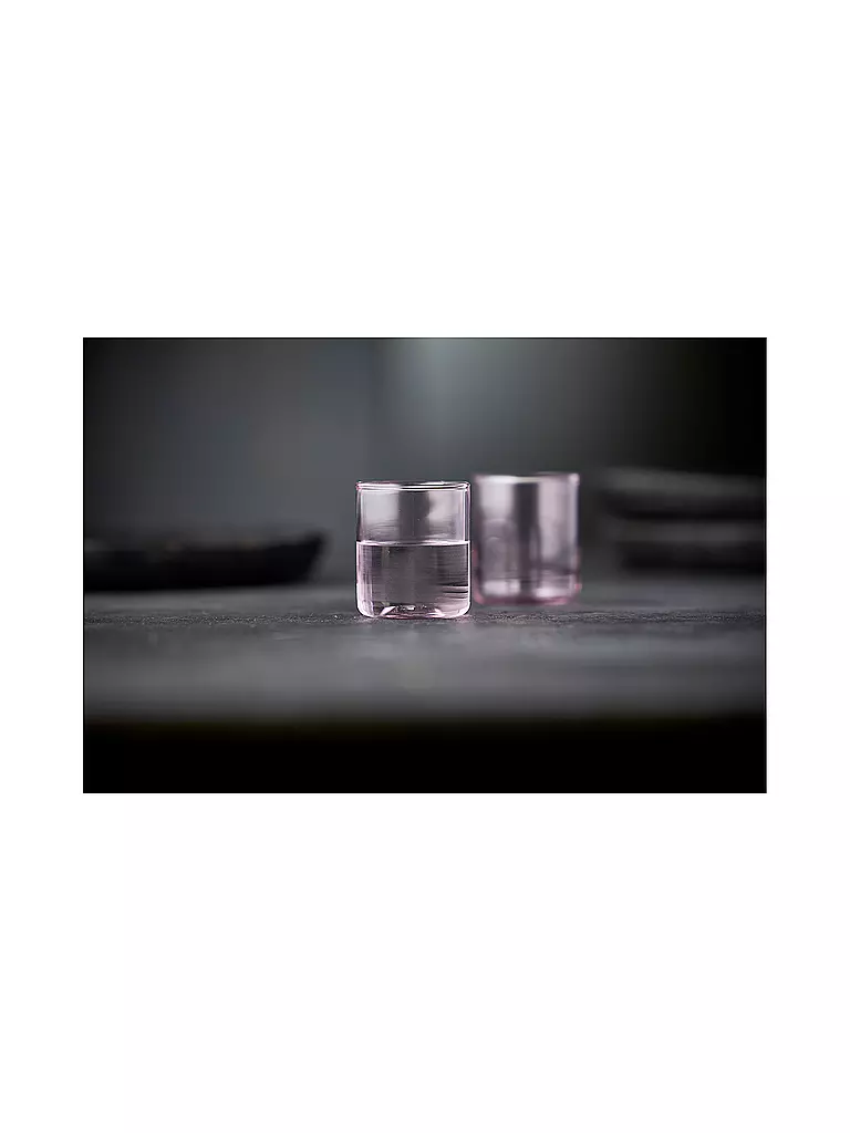 LYNGBY GLAS | Ensemble de 2 verres à shot TORINO 6cl Rose | rosa