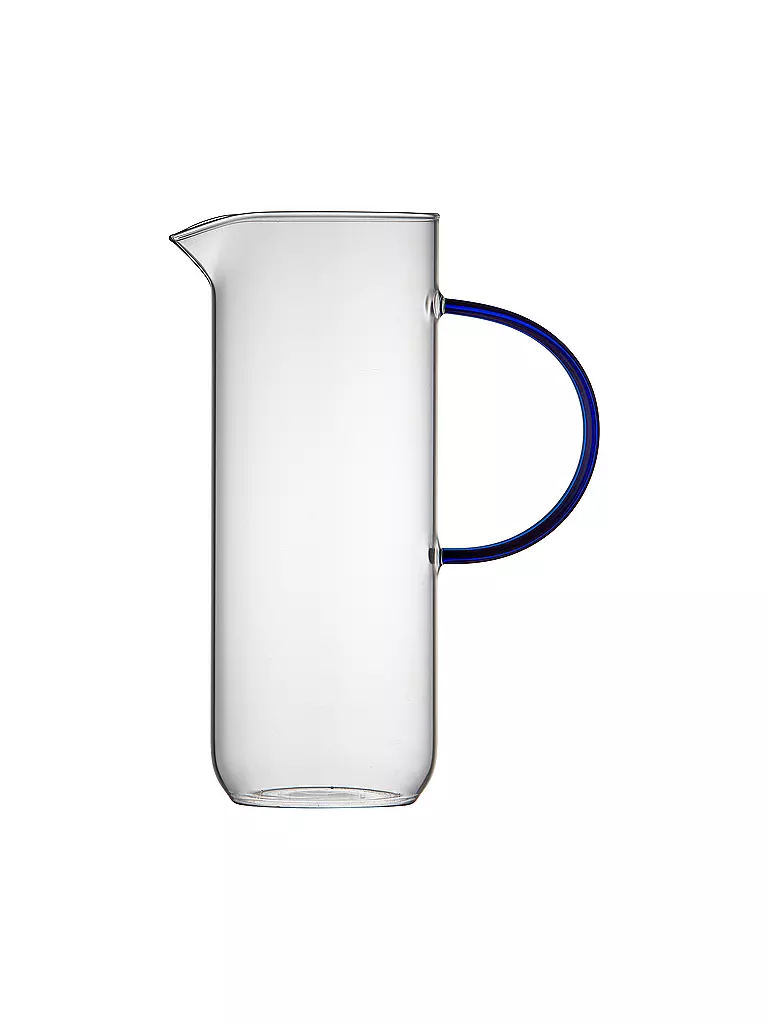 LYNGBY GLAS | Glaskrug TORINO 1,1l Clair/Bleu | transparent