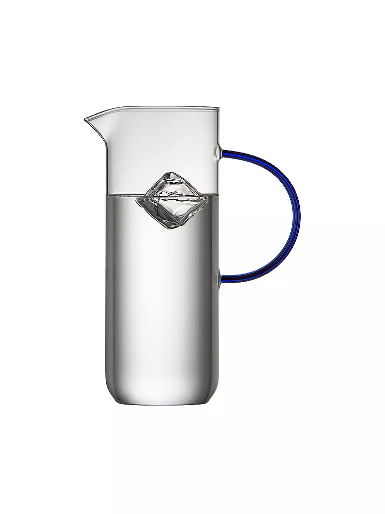 LYNGBY GLAS | Glaskrug TORINO 1,1l Clair/Bleu | 
