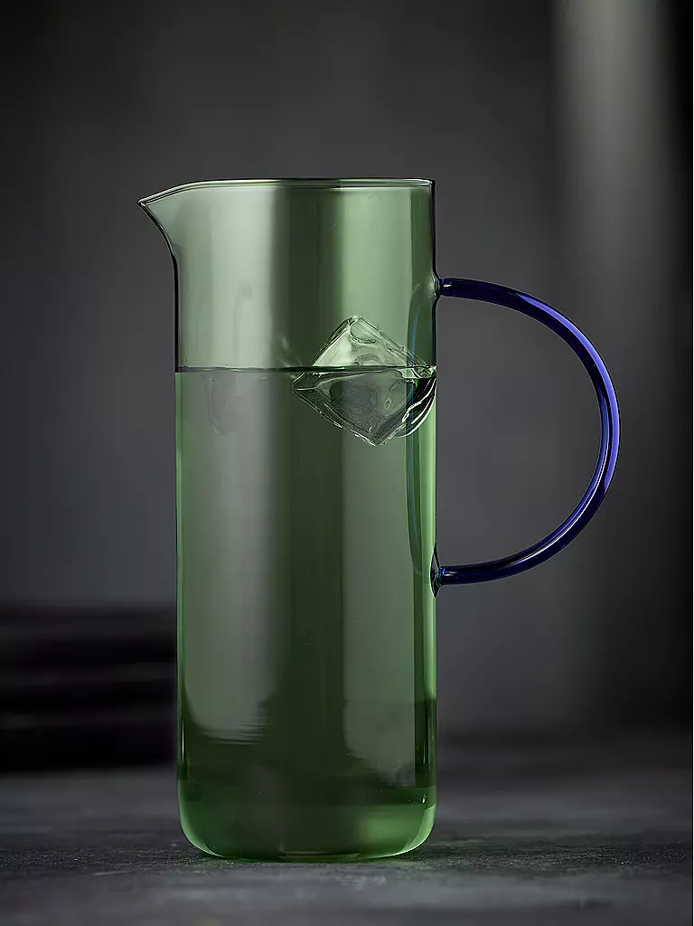 LYNGBY GLAS | Glaskrug TORINO 1,1l Gruen/ Blau | Vert clair