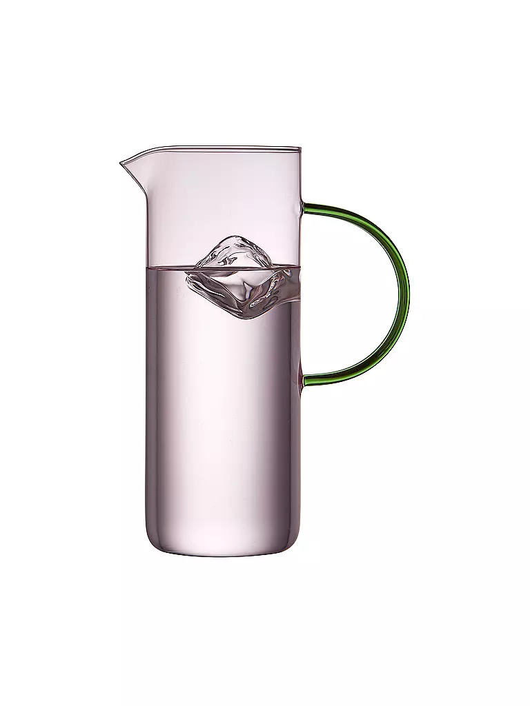 LYNGBY GLAS | Glaskrug TORINO 1,1l Rose/Bleu | 