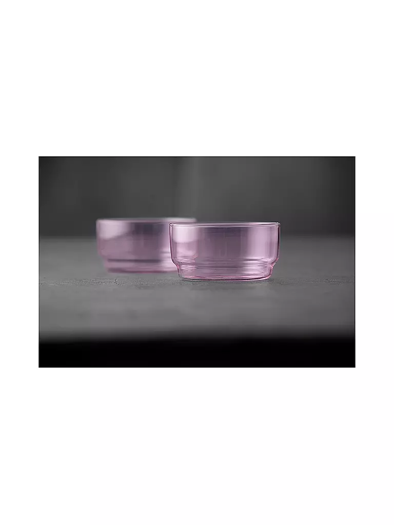 LYNGBY GLAS | Lot de 2 bols TORINO 50cl Rose | 