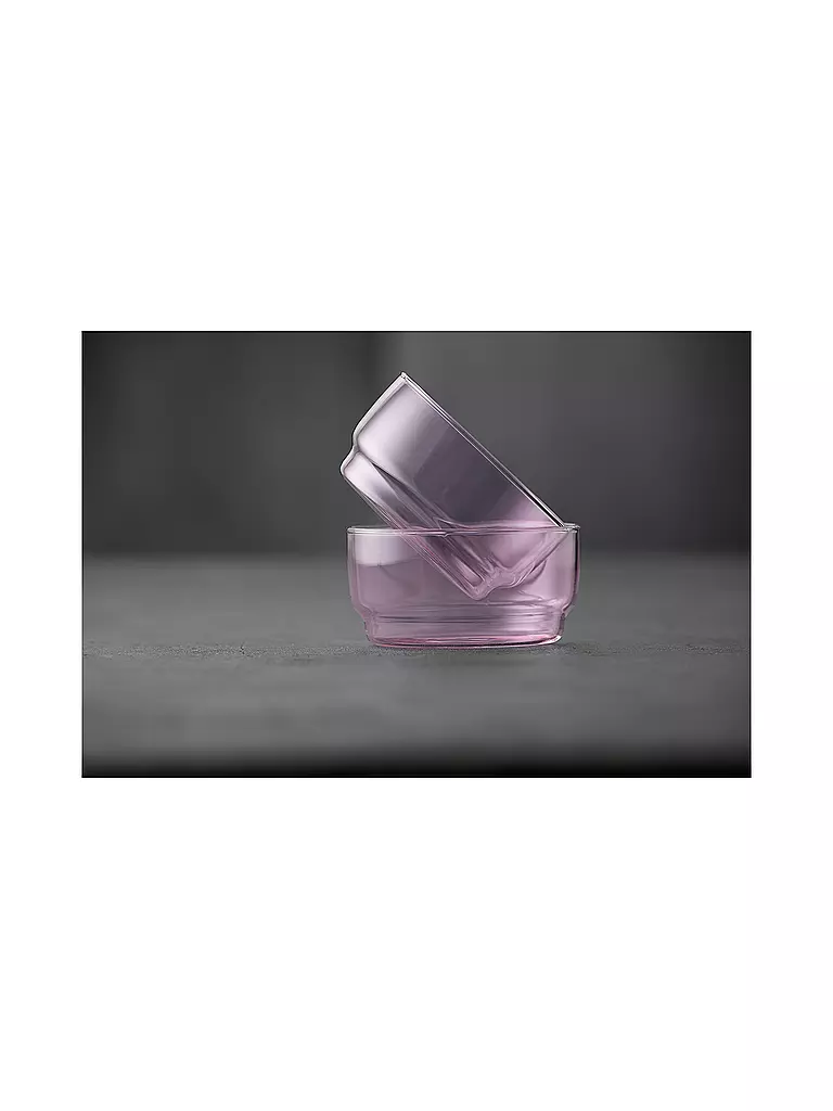 LYNGBY GLAS | Lot de 2 bols TORINO 50cl Rose | 