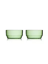 LYNGBY GLAS | Lot de 2 bols TORINO 50cl Rose | Vert clair