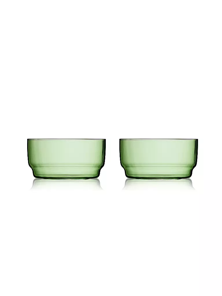 LYNGBY GLAS | Lot de 2 bols TORINO 50cl Vert | hellgrün