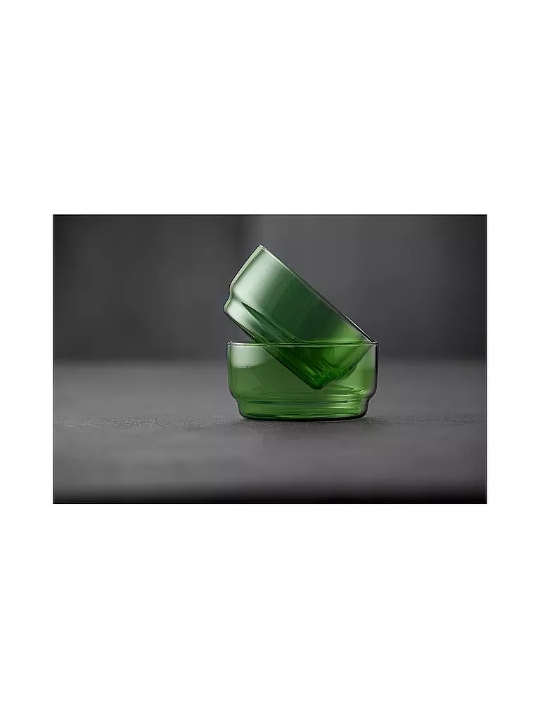 LYNGBY GLAS | Lot de 2 bols TORINO 50cl Vert | 