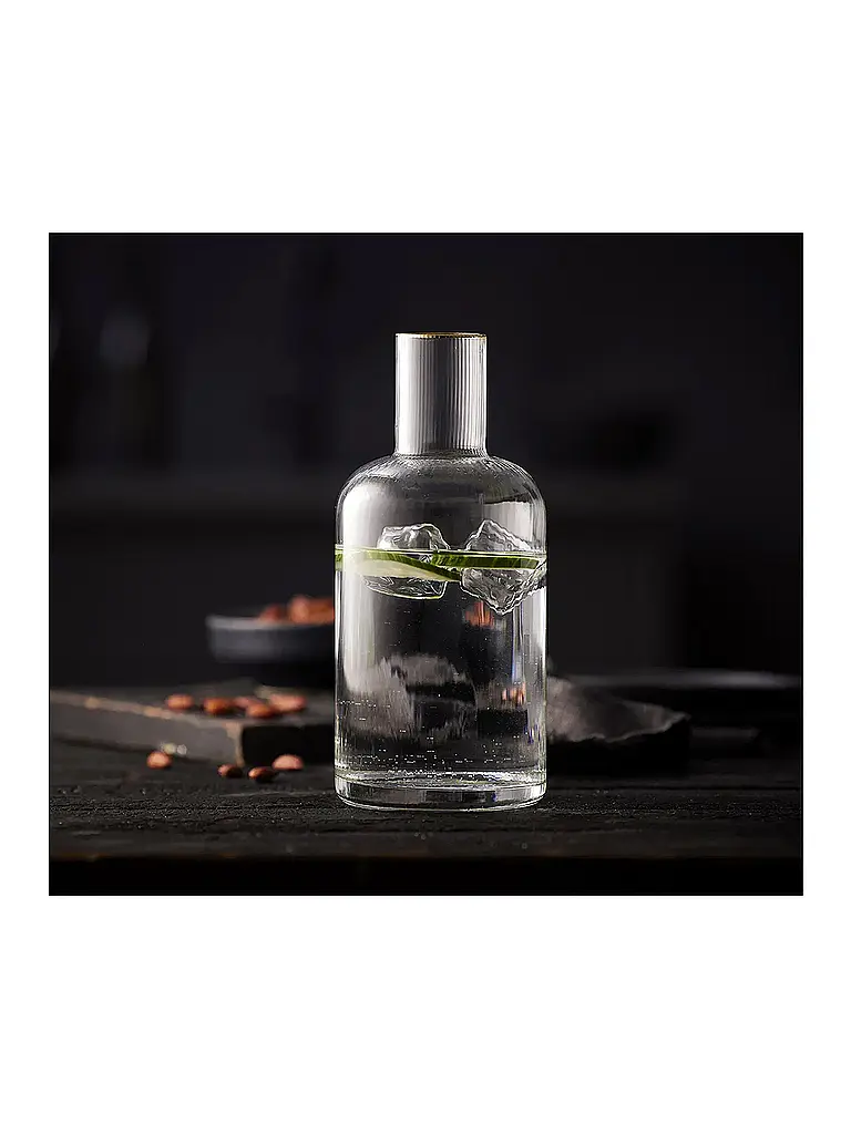 LYNGBY GLAS | Nom du produit: Carafe avec bordure dorée 1,5l PALERMO | 