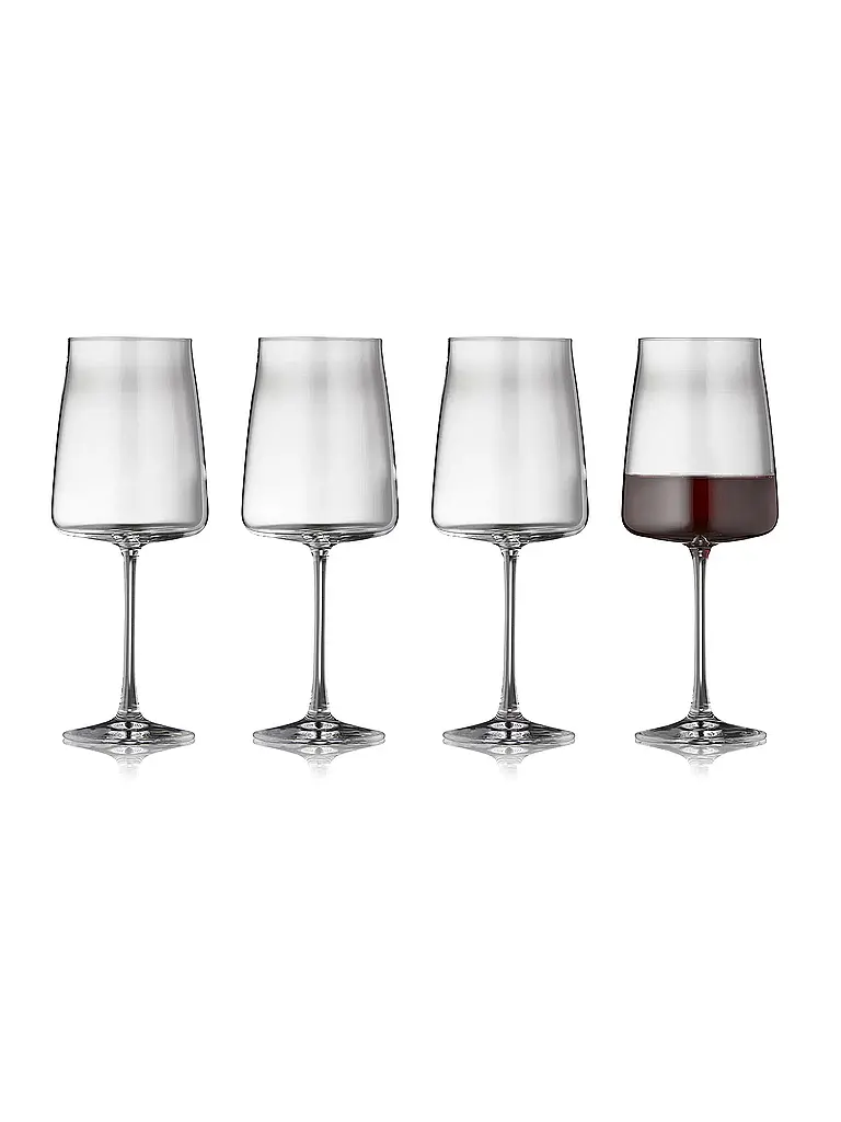 LYNGBY GLAS | Nom du produit: Set de verres à vin rouge 4 pièces ZERO 54cl | Transparent