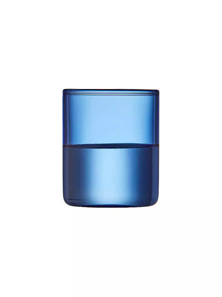 LYNGBY GLAS | Set de 2 verres à schnaps TORINO 6cl Bleu | 