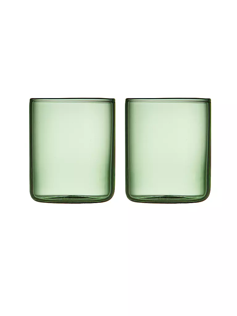 LYNGBY GLAS | Set de 2 verres à shot TORINO 6cl Vert | hellgrün