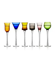LYNGBY GLAS | Set de verres à liqueur 6 pièces LONDON 18cm multicolore | Multicolore