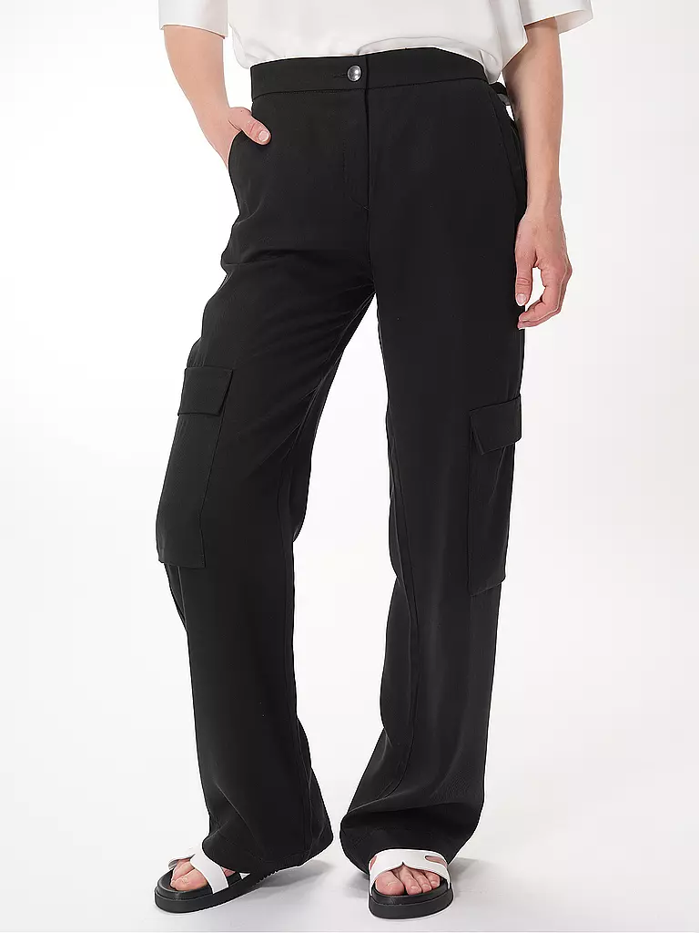 MAC | Chino CHIARA CARGO | schwarz