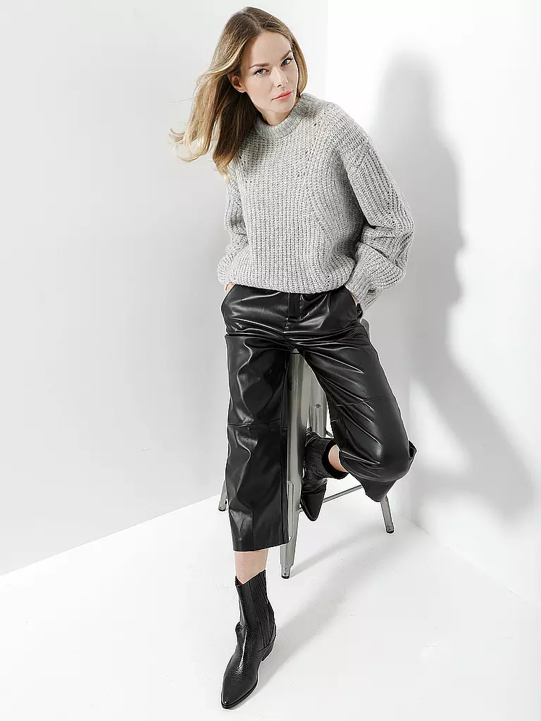 MAC | Culotte in Lederoptik " Chiara "  | Noir