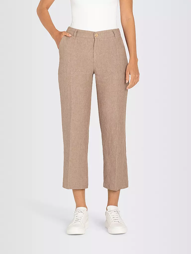MAC | Pantalon en lin 7/8 Nora | beige