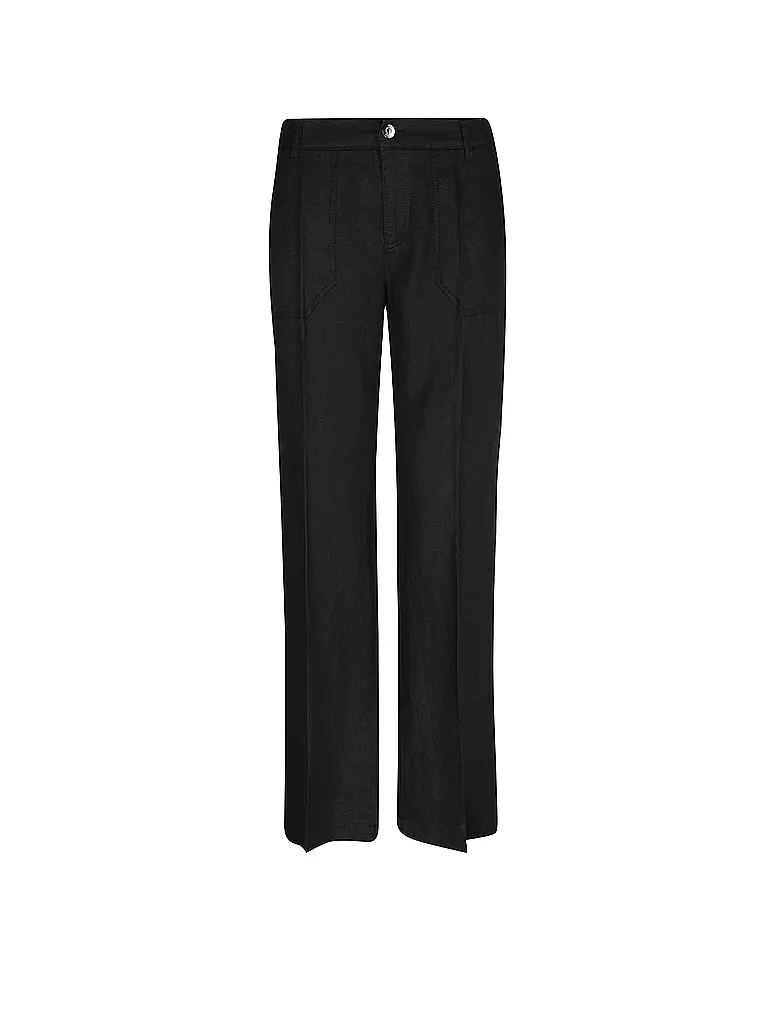 MAC | Pantalon en lin NORA | schwarz