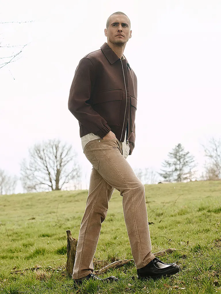 MAC | Pantalon en velours côtelé ARNE | Beige