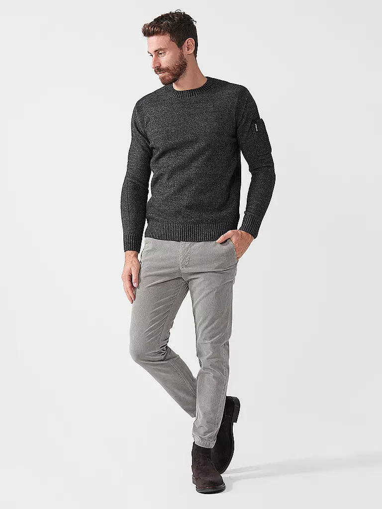 MAC | Pantalon en velours côtelé coupe fuselée GRIFFIN | hellgrau