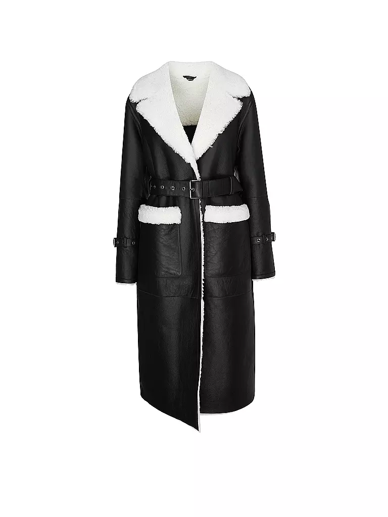 MACKAGE | Manteau en peau lainée SABREEN | schwarz