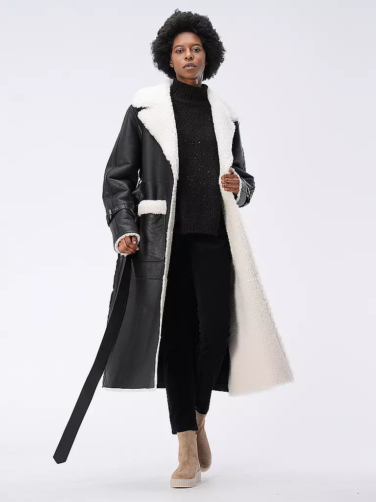 MACKAGE | Manteau en peau lainée SABREEN | schwarz