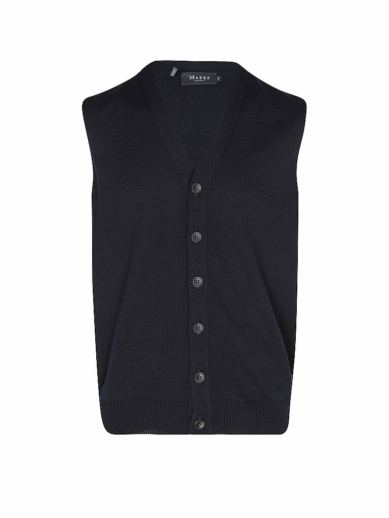 Gilet en tricot bleu marine 50