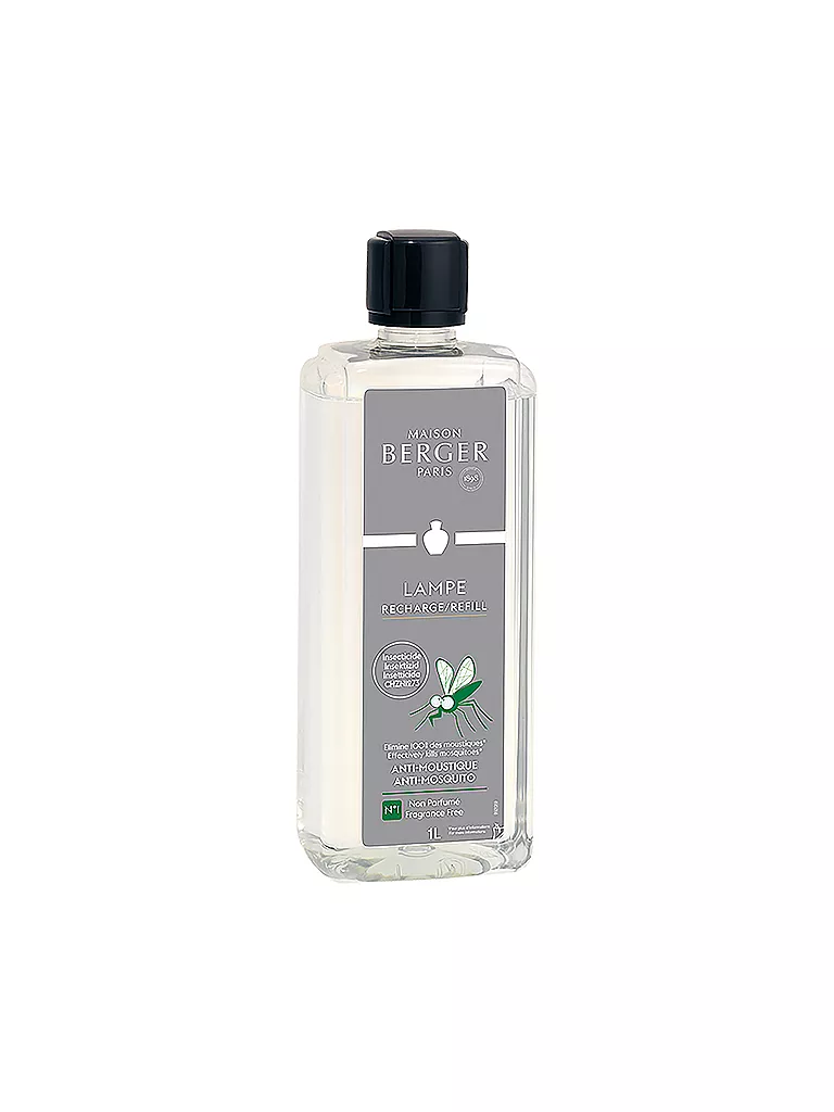 MAISON BERGER PARIS | Anti-Moustiques sans parfum - Parfum Lampe Berger 1000 ml | transparent