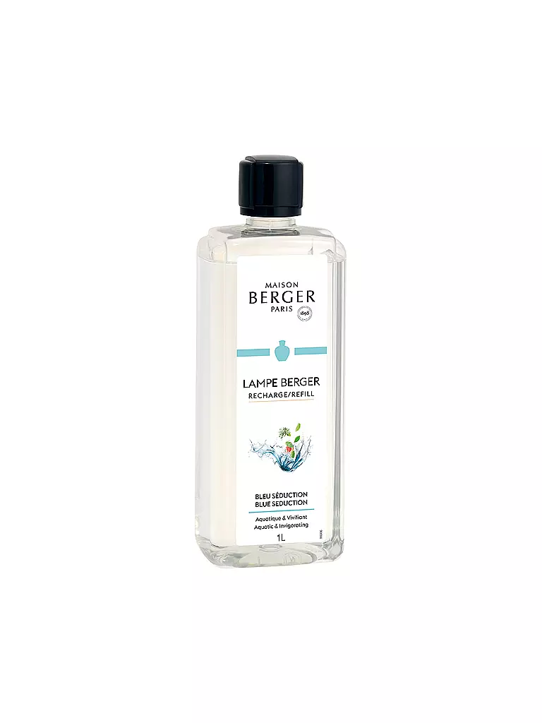 MAISON BERGER PARIS | Bleu Seduction - Parfum Lampe Berger Rêves de Fraîcheur 1000ml | transparent