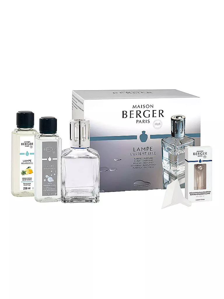 MAISON BERGER PARIS | Flacon 180ml avec 2x250ml de parfum (recharge) | Transparent