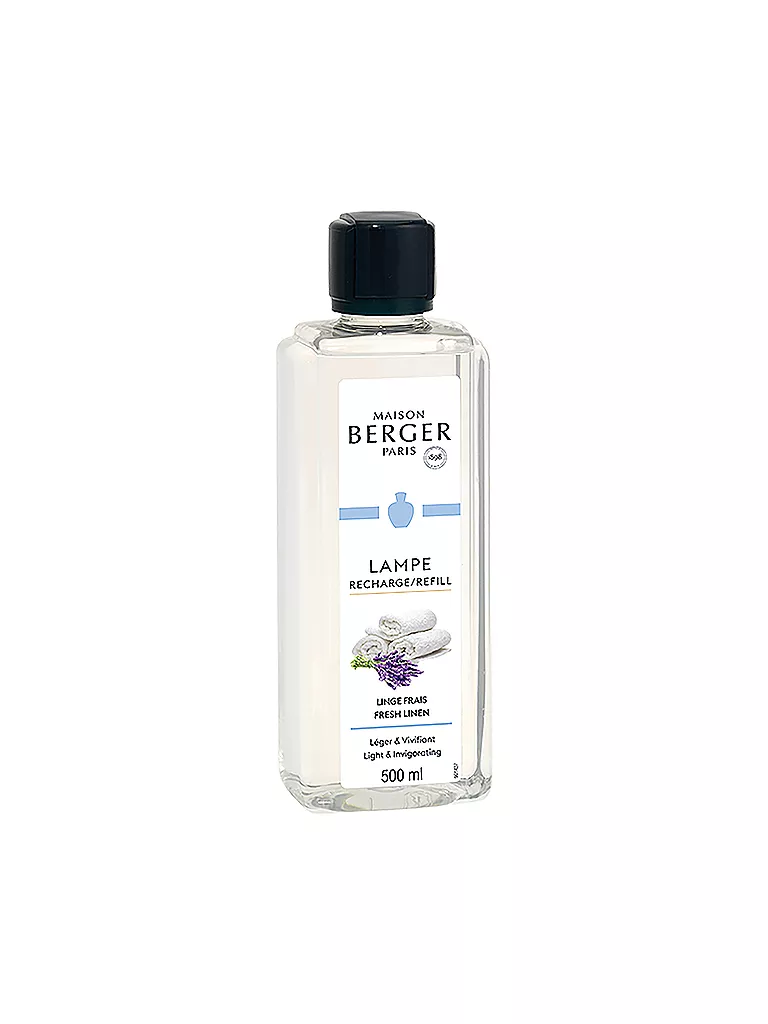 MAISON BERGER PARIS | Linge Fraîche - Parfum Fresh Linen Lampe Berger 500ml | transparent