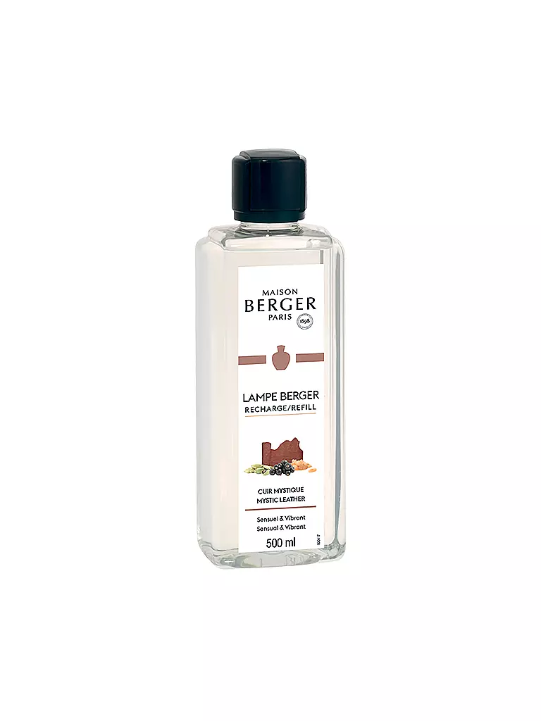 MAISON BERGER PARIS | Recharge Cuir Puissant - Parfum Lampe Berger 500ml | transparent