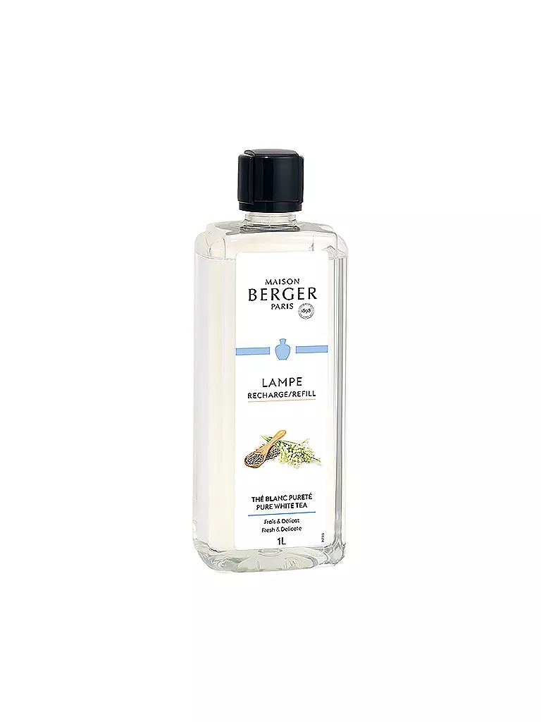MAISON BERGER PARIS | Thé Blanc Aromatique - Parfum Lampe Berger 1000 ml | transparent