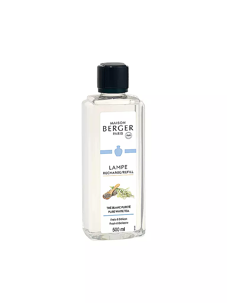 MAISON BERGER PARIS | Thé Blanc Aromatique - Parfum Lampe Berger 500 ml | transparent