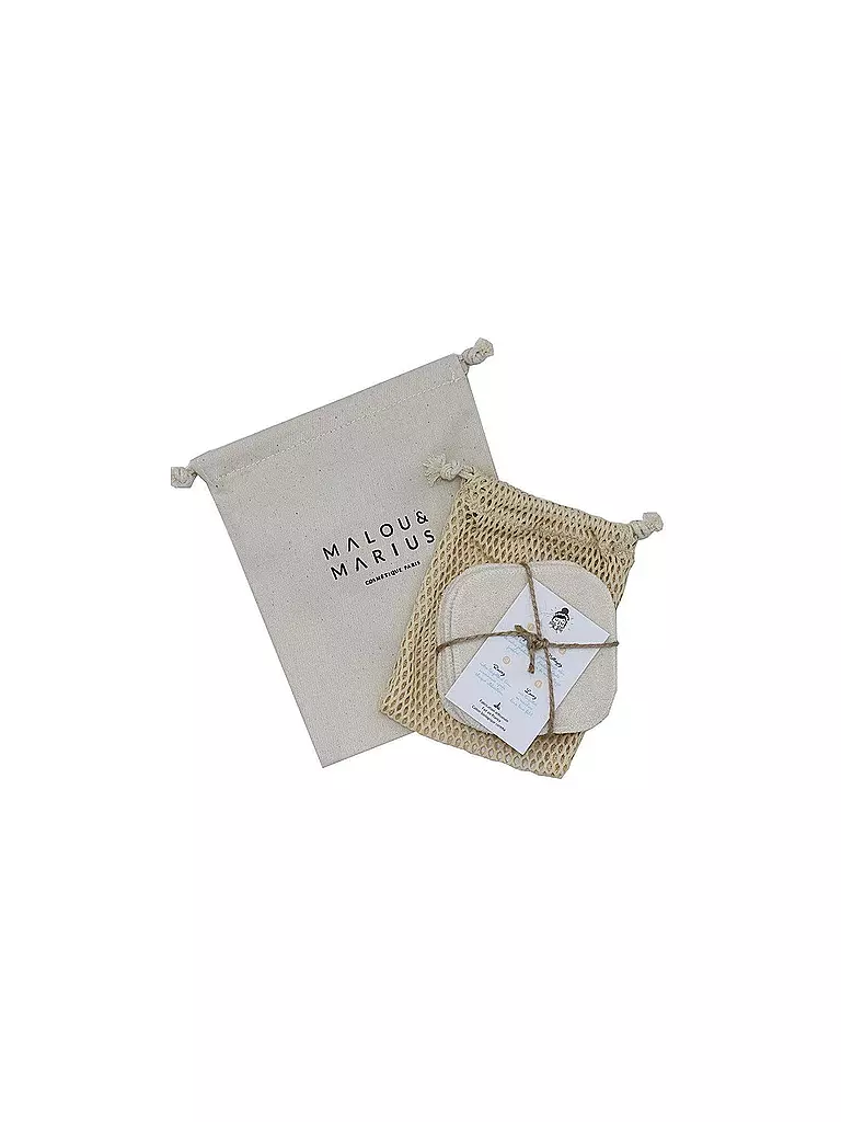 MALOU & MARIUS | 5 Pads démaquillants lavables | Blanc