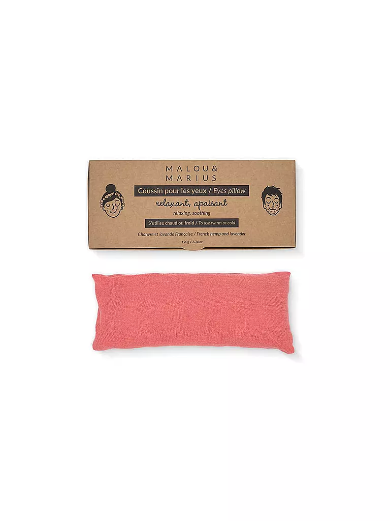 MALOU & MARIUS | Coussin pour les yeux Rose-Orange | Corail