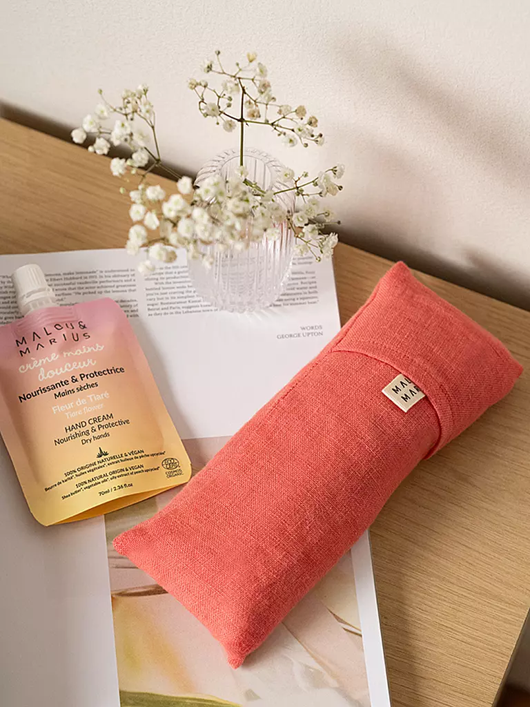 MALOU & MARIUS | Coussin pour les yeux Rose-Orange | Corail