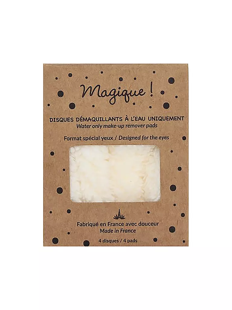 MALOU & MARIUS | Lingettes démaquillantes Pkg de 4 MAGIC DISC | weiss