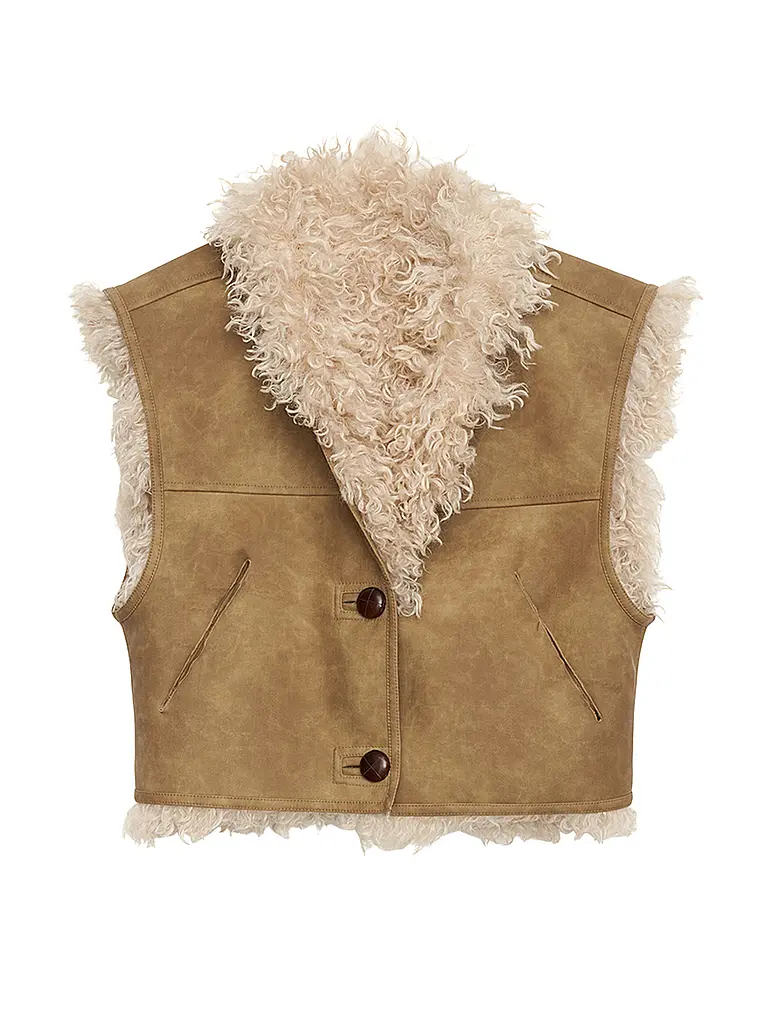 MARANT ETOILE | Gilet réversible en fausse fourrure CLARA | 